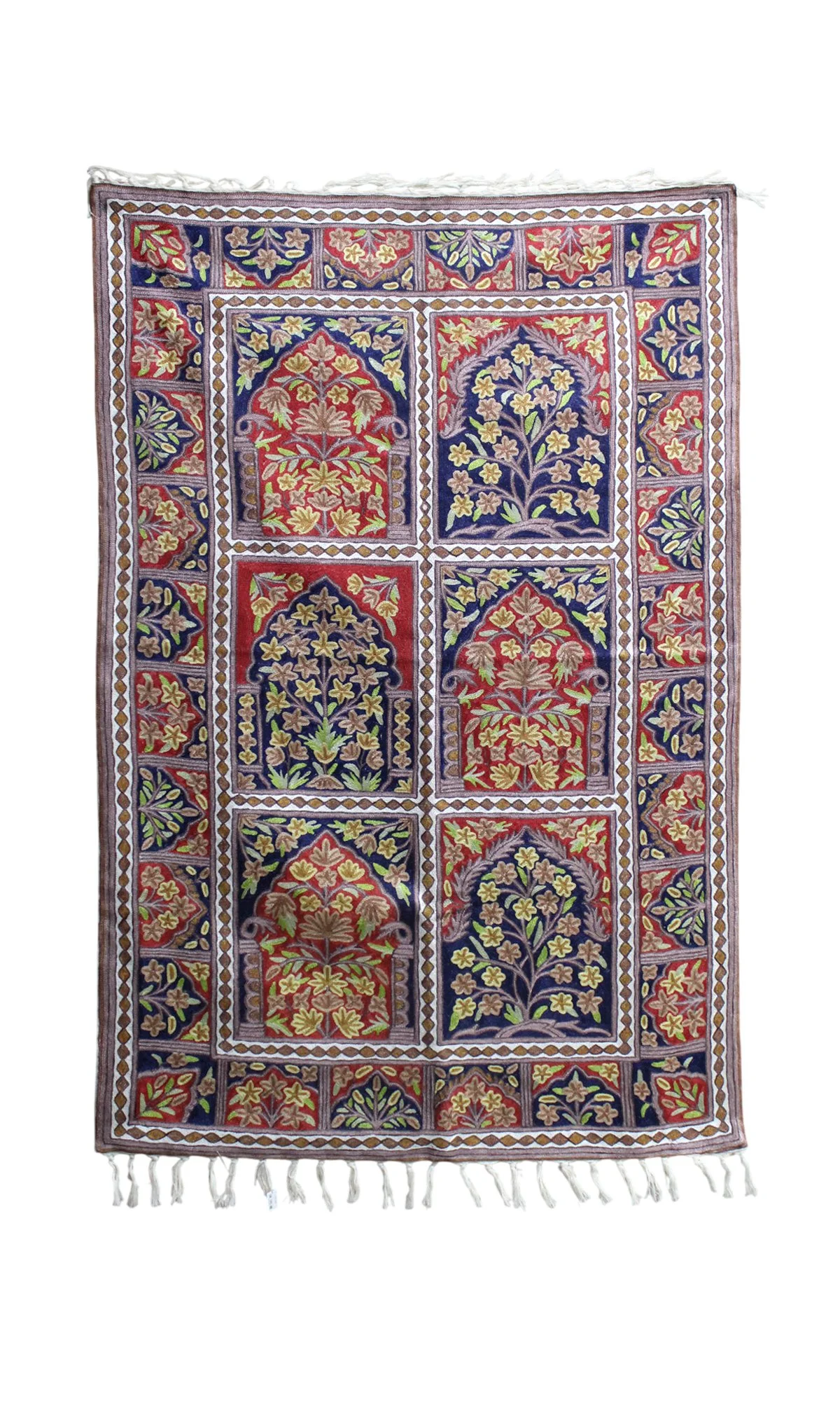 ICL34 CHAIN STITCH  EMBROIDERY  WALL HANGING SIZE:152X91CM QR 595
