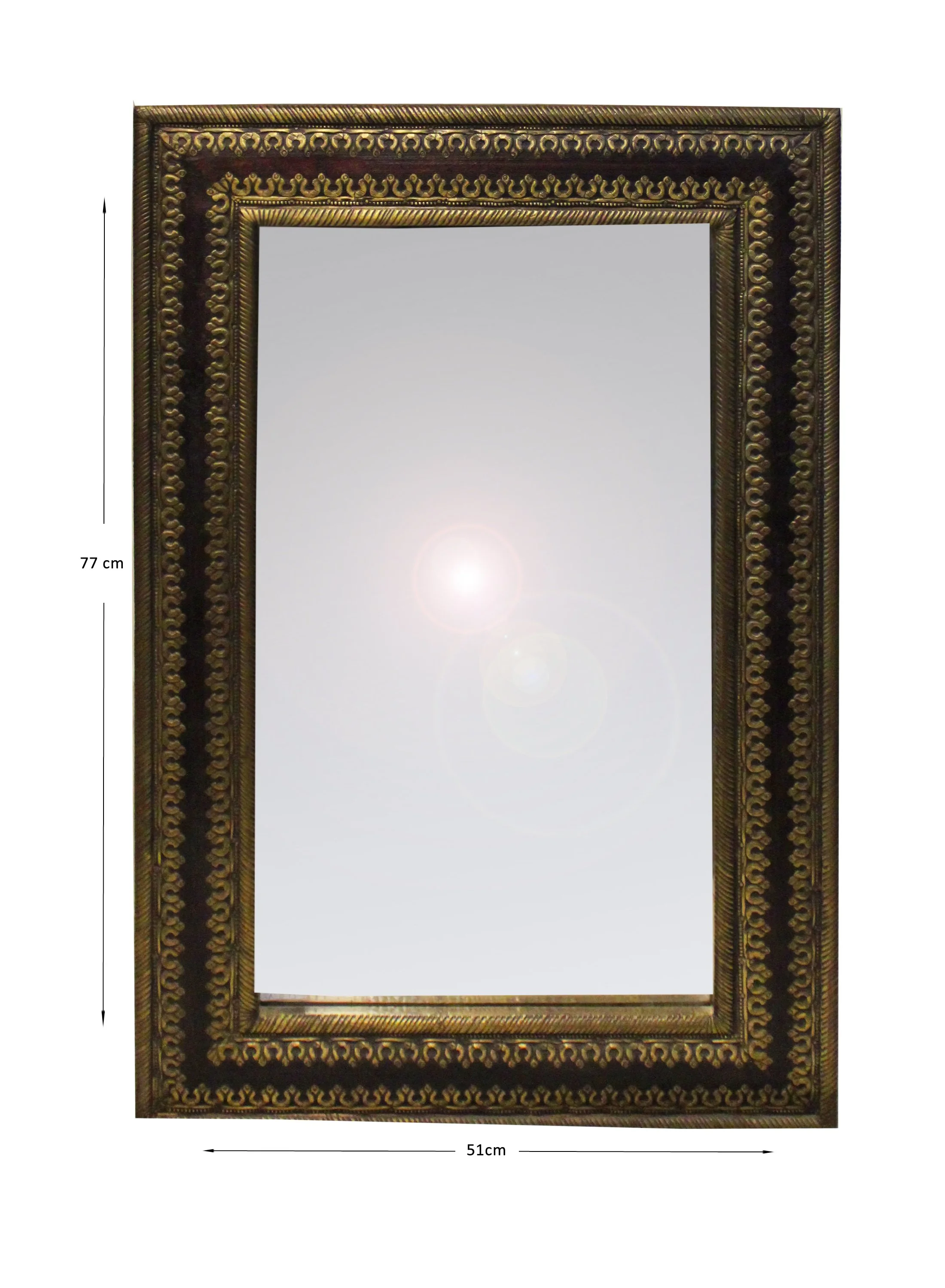 MA081S - BRASS FRAME 0.77CMX0.51CM QR895.