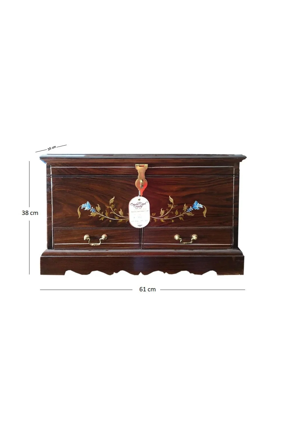 ANC353 - WOODEN CAPTAIN BOX PAINTED QR.1,795