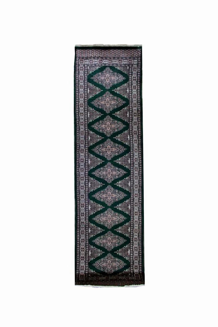42533 PAK KASHMIR BOKHARA SAROOQ RUNNER 3.15X0.77MTR 10.4X2.7FT QR3,050.