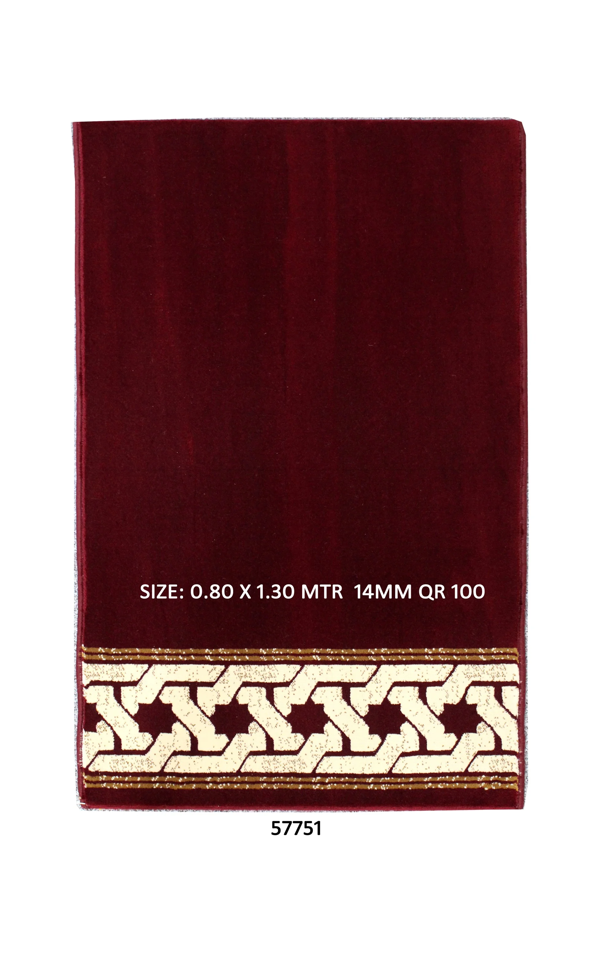 57751 MOSQUE CARPET 14MM SIZE 0.80 X 1.30 MTR QR 100 - A.jpg