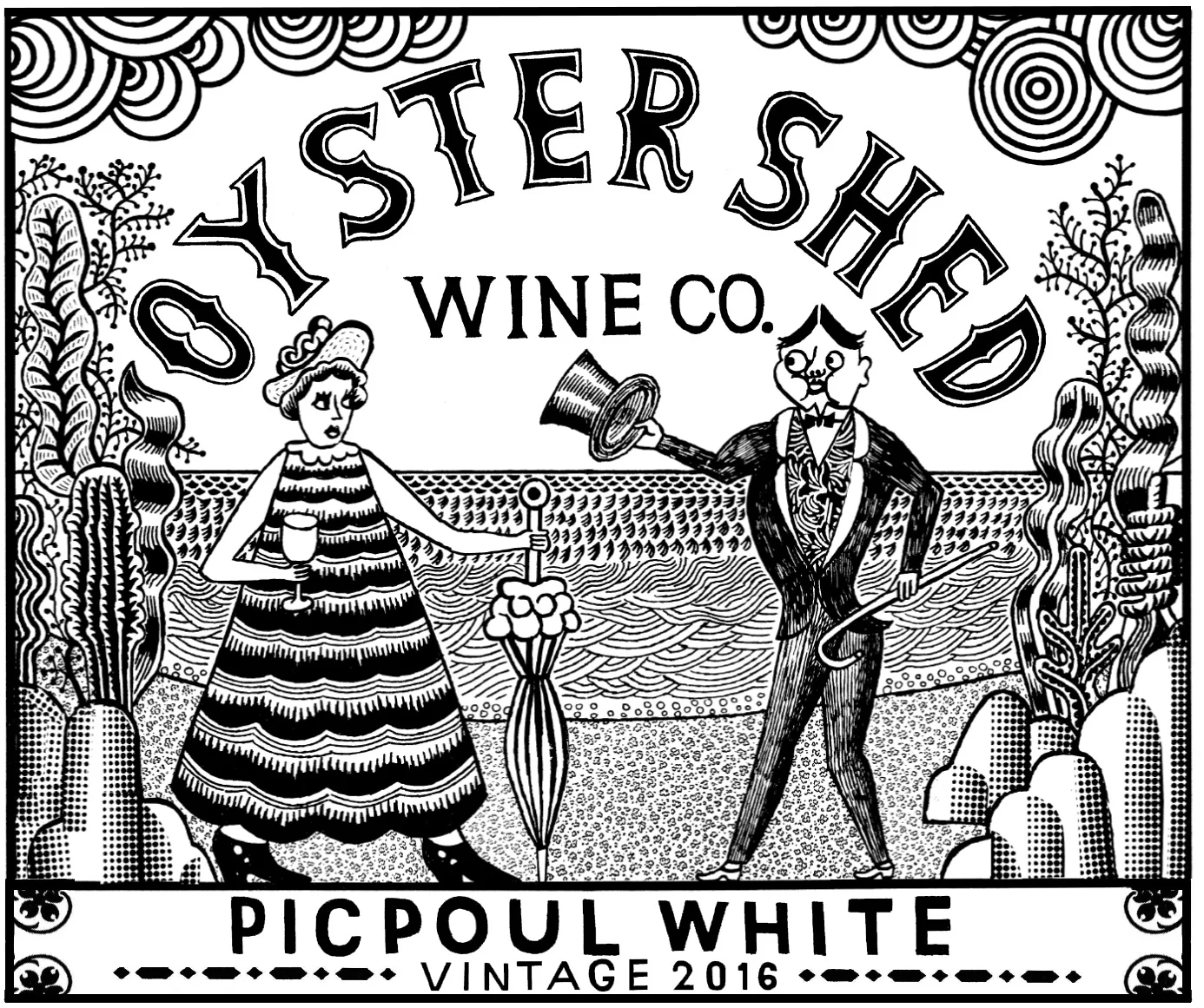 Oyster Shed Wine Company label