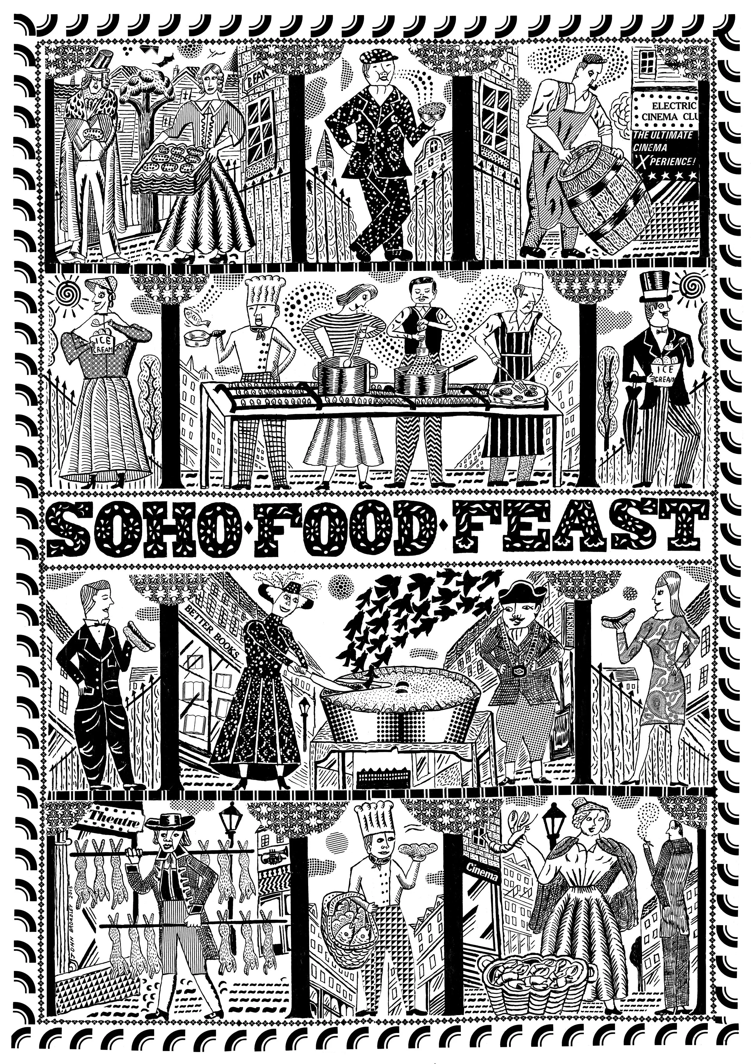 Tea Towel for Soho Food Feast