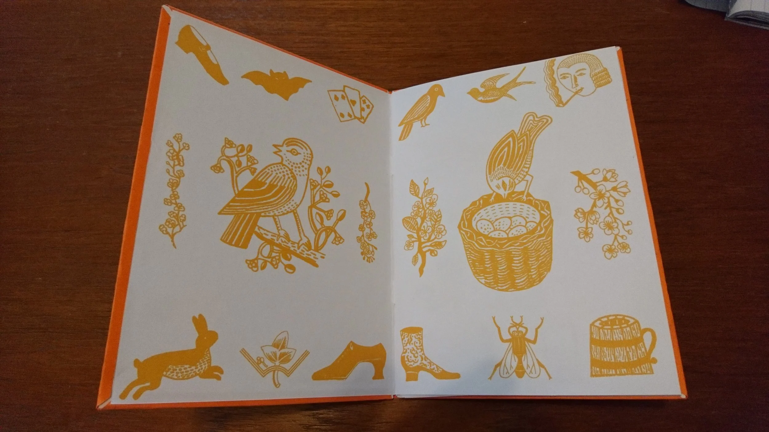 Endpapers from a self-promotion edition
