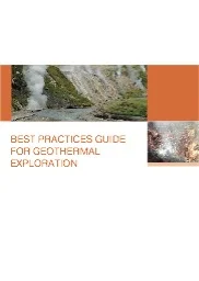 Best Practice Guide for Geothermal Exploration 