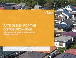 Rate Design For The Distribution Edge: Electricity Pricing For A Distributed Resource Future