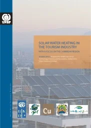 Solar Water Heating in the Tourism Industry with a Focus on Caribbean Region - UNEP 2015
