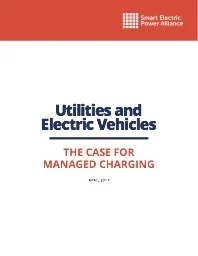 Utilities and Electric Vehicles - The Case For Managed Charging