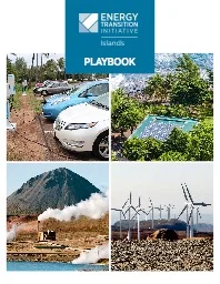 Energy Transition Initiative - Islands Playbook 2015