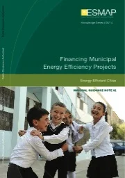 Financing Municipal Energy Efficiency Projects - World Bank ESMAP 2016