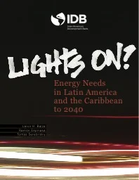 Lights On? Energy Needs in Latin America and the Caribbean to 2040
