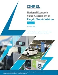 National Economic Value Assessment of Plug-In Electric Vehicles (NREL 2016)