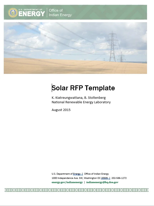 Request for Proposal - Solar PV