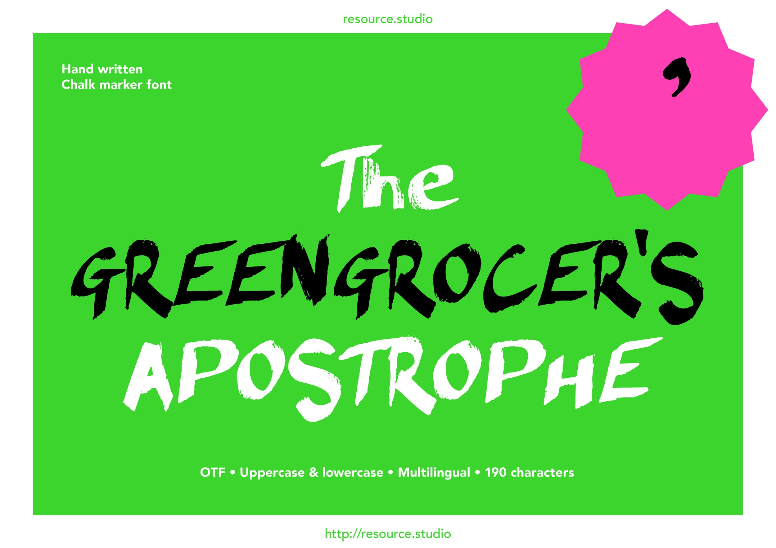 The Greengrocer's Apostrophe