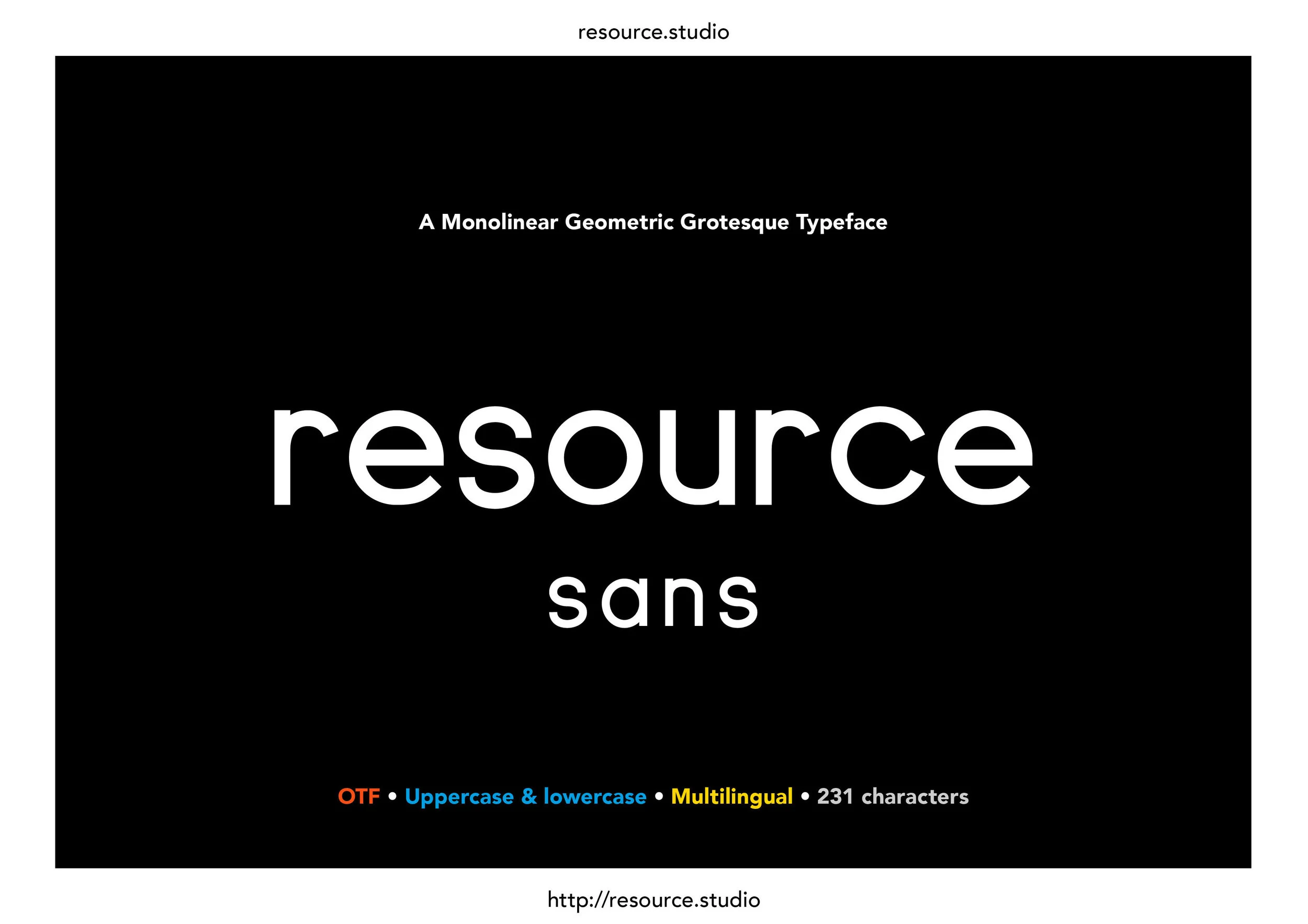 Resource Sans Resource Studio