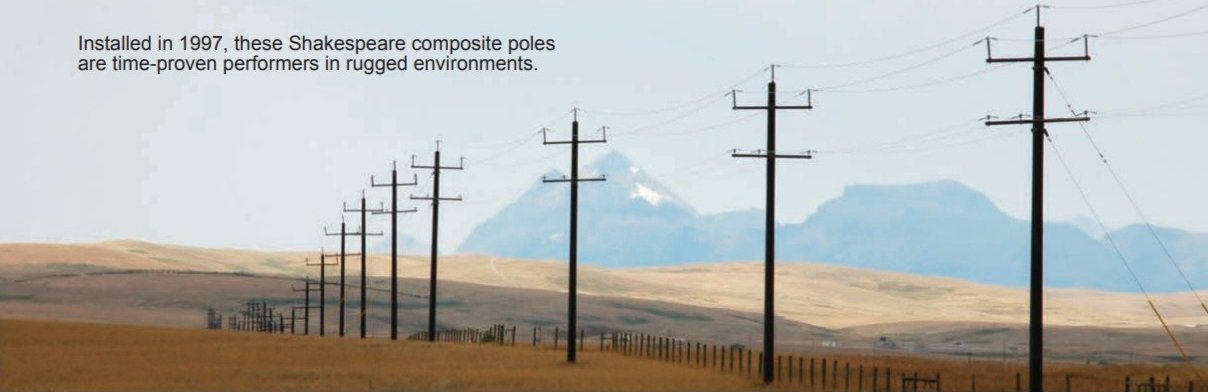 Shakespeare Composite Utility Poles — Composite Power Group