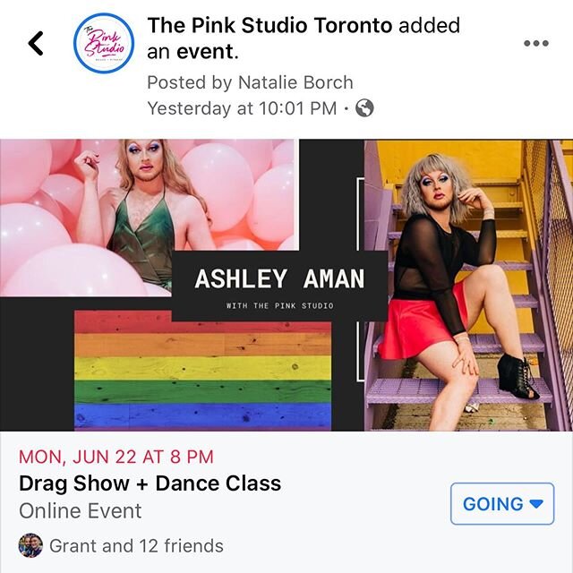 Our PRIDE 🌈 events are posted on Facebook so head there for all the details! &bull;
Both of these events are Free and unlike our regular classes, they will be live-streamed directly from our Facebook page! No registration required. &bull;
RSVP so it