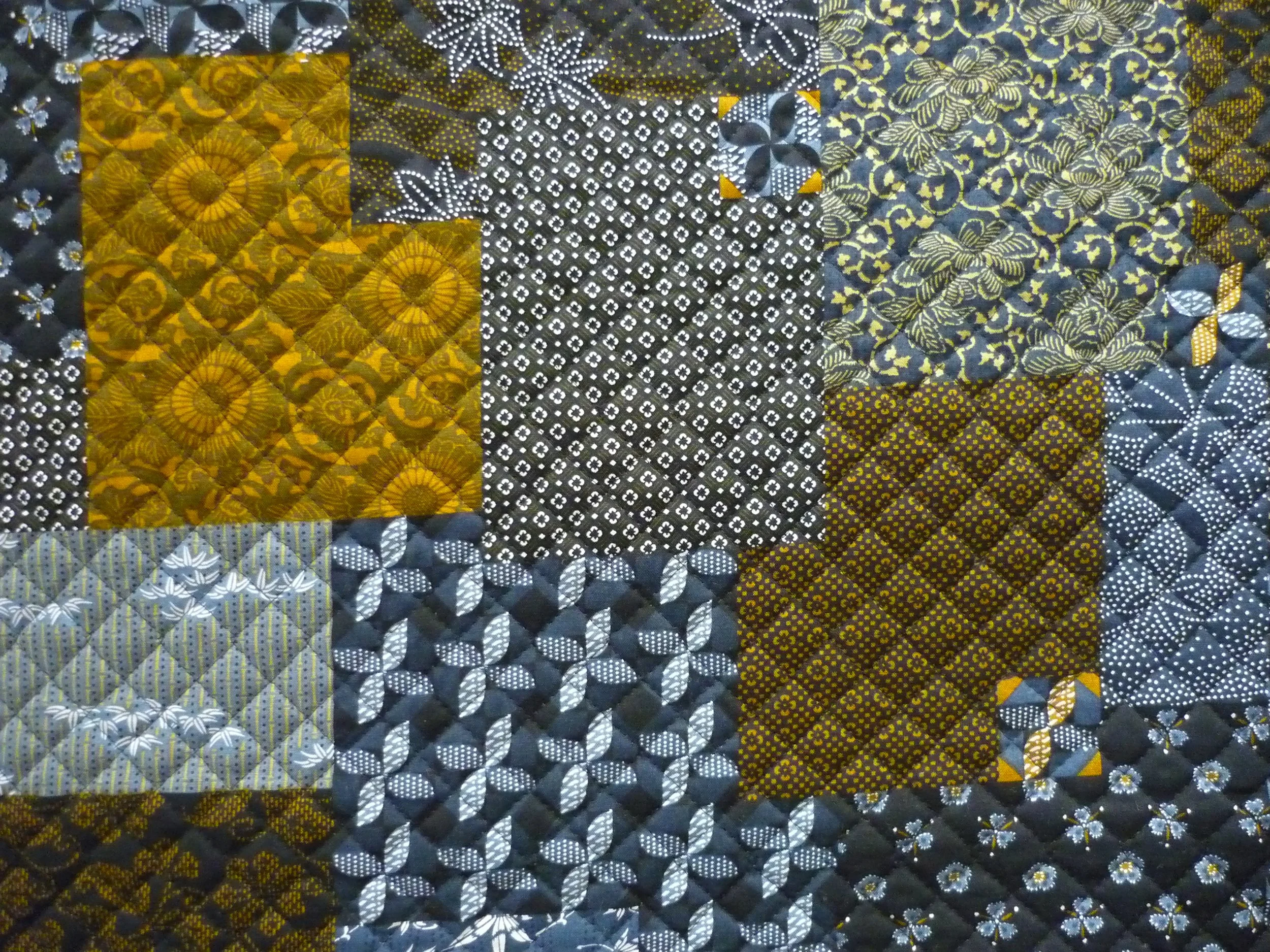 Matelassé Patchwork Bleu-1D