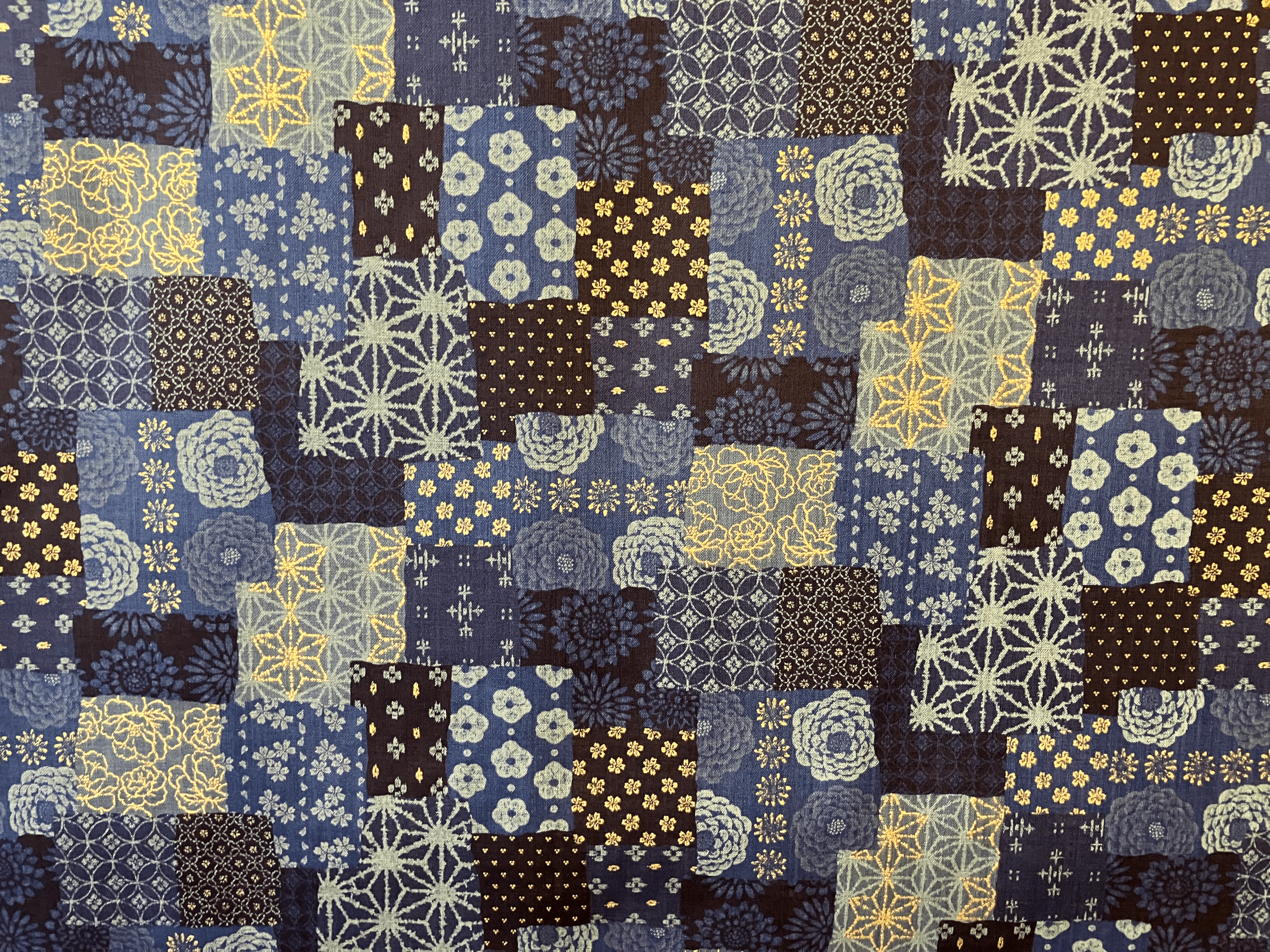 GL930- Patchwork Bleu