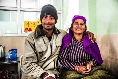 Radhika Dhakal Radhika Dhakal (50 yrs.) with her son. Radhika married when she was 8 to a 32 yr. old man and gave birth to two children. She developed prolapse when she was 20.