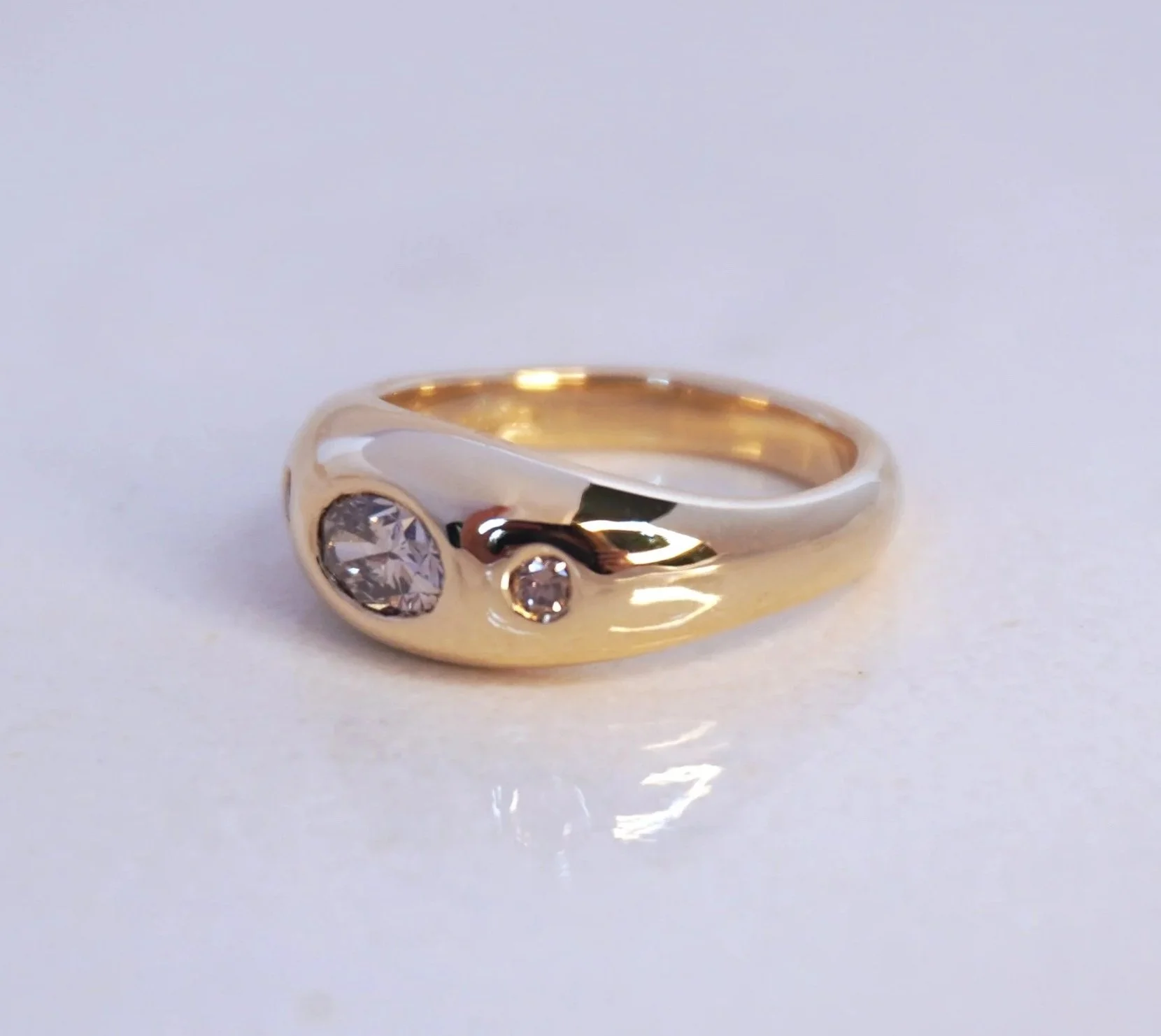 brown diamond ring