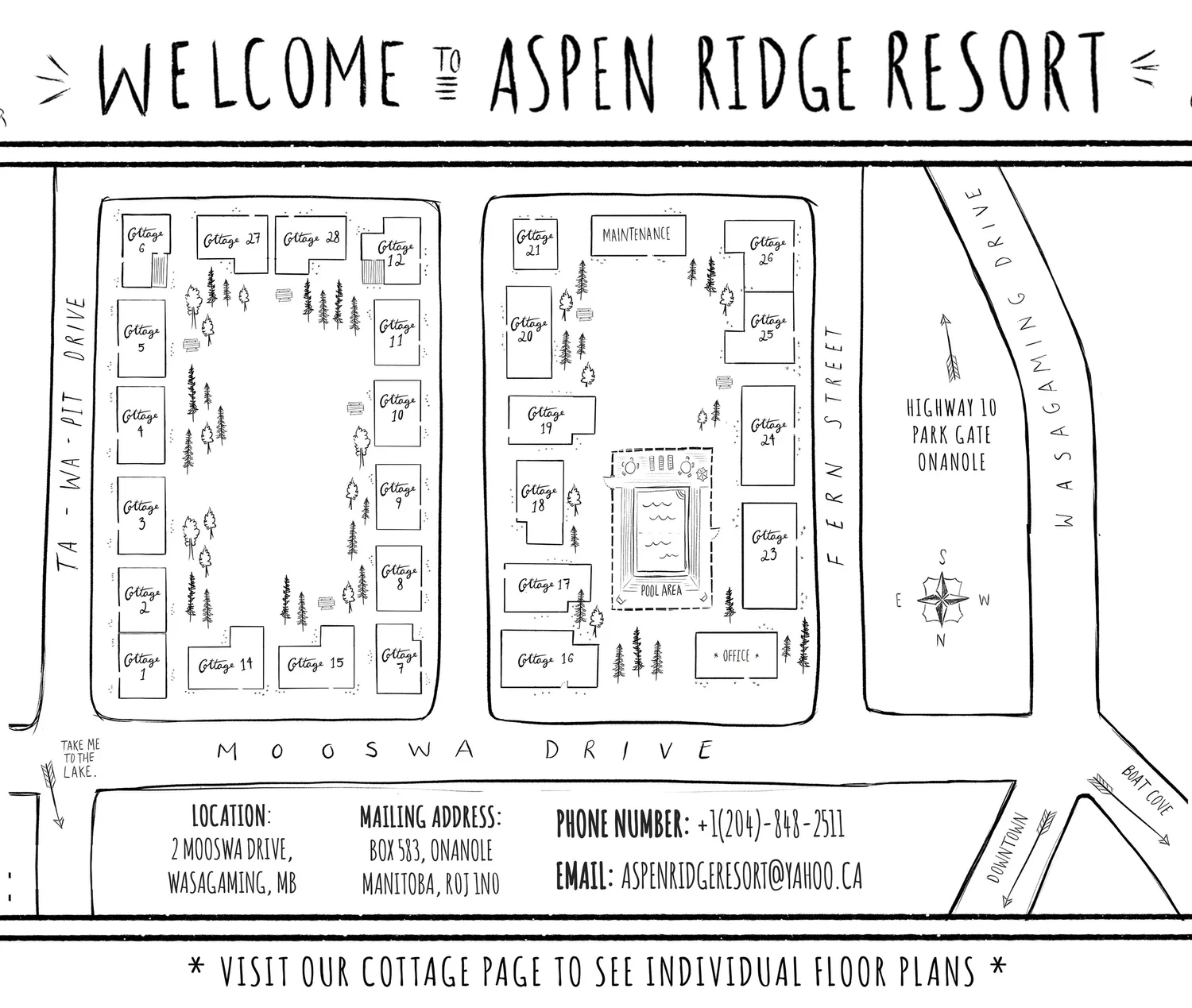 Resort Map — ASPEN RIDGE RESORT