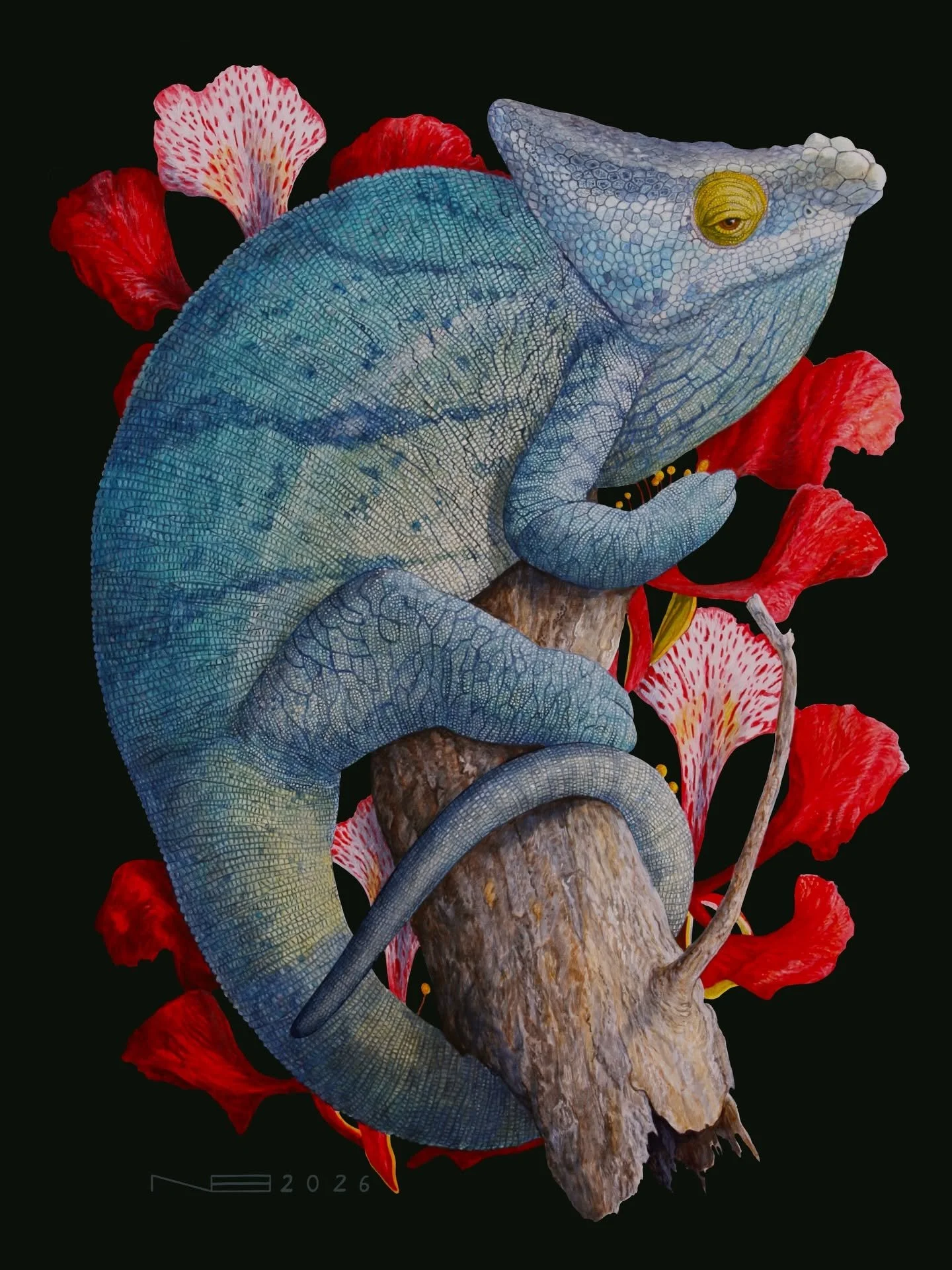 Mpanjaka (2026) - 18x24” - Acrylic on Panel