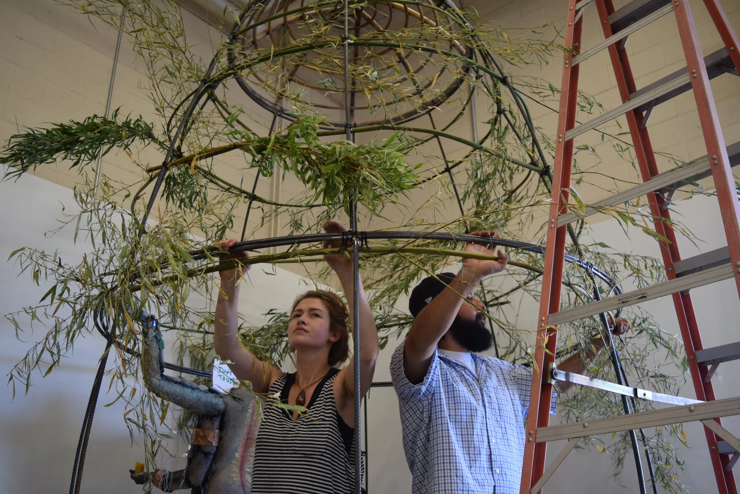  Installation of bamboo into Symbion at MRWMD. 