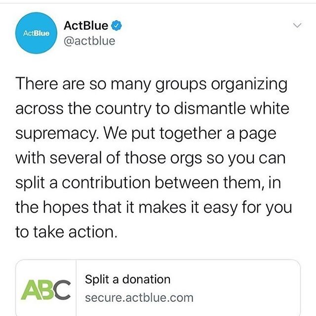 you can split a donation or look into the different organizations collected here @actblueorg 💜