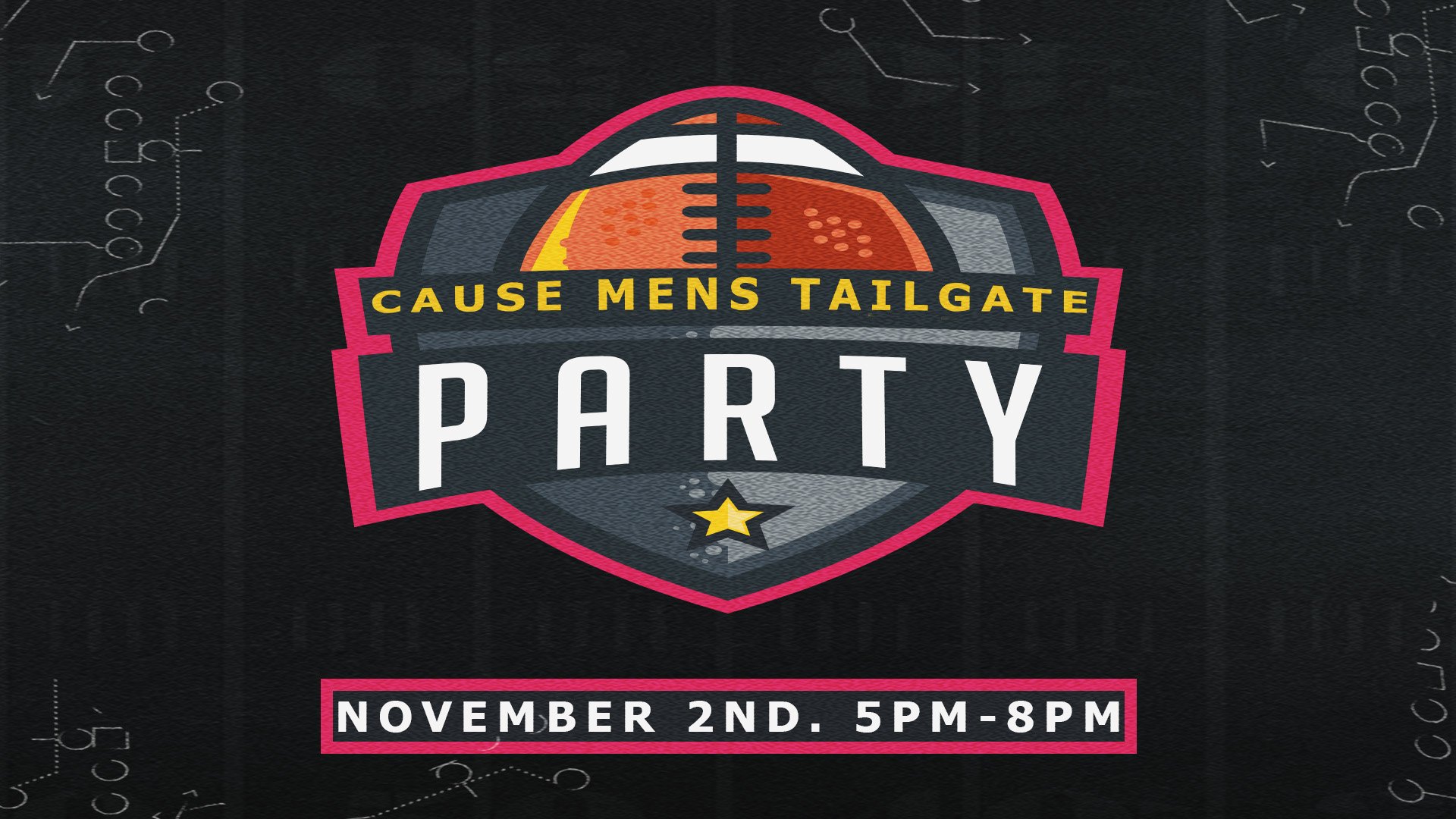 🔥 Cause Men&rsquo;s Tailgate Party! 🔥
Grab your crew and join us for an awesome night of food, fun, and friendly competition!
🏈 Pit beef &bull; Football throwing contest &bull; Cornhole tournament
Bring your own chair and a food item to share &mda