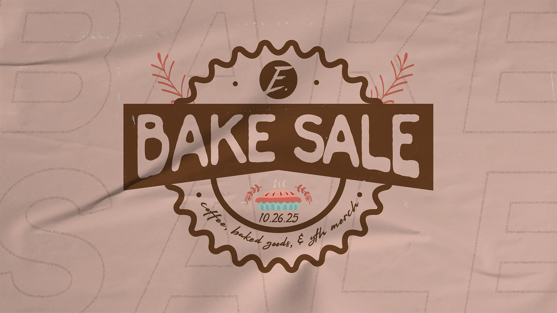 🍪☕ The Effect YTH Bake Sale! ☕🍪
Tomorrow after service, our youth will be selling baked goods, gourmet coffee, and merch &mdash; all to raise funds for youth events, camps, and scholarships! 🙌

So come ready to grab a goodie &amp; a coffee on your
