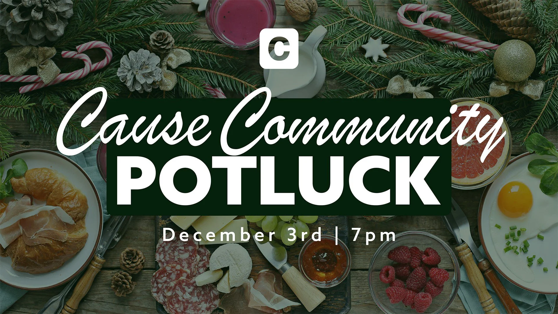 ✨ Cause Community Potluck &mdash; December Edition! ✨
We encourage you to bring a dish or dessert to share- be unique and bring something specific to your culture or family.❤️🍽️

Let&rsquo;s celebrate community, good food, and the joy of the season 