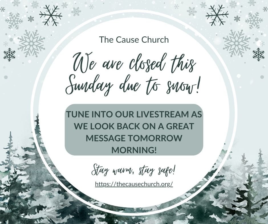 ❄️ Weather Update ❄️
Snow day, church fam!
Stay warm and worship with us online with a recorded sermon from the past!
👉 Our service will go live at 10am, click the link in our bio to find our livestream.
Enjoy #churchfromhome this week and we'll see