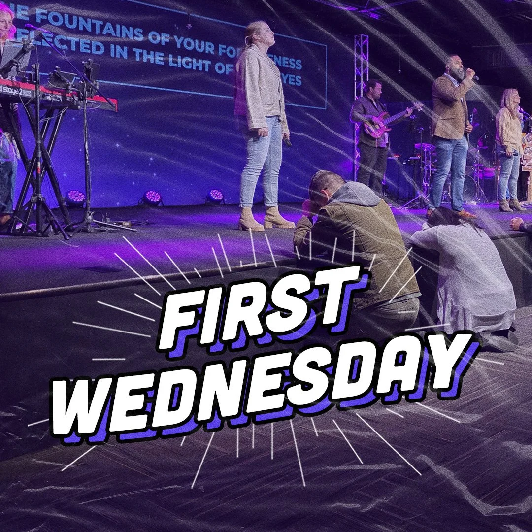 Tomorrow is the first Wednesday of the month so you know what that means?!🤔🙌

Our First Wednesday Service is happening at 7pm! 🥳Join us for a time of prayer, worship and testimonies! Let's continue building our faith as a community! 💜

❔Have kids