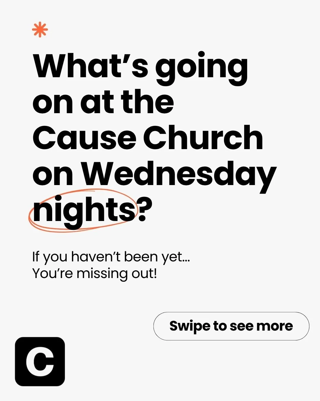 Come on out to church tomorrow night and we'll see you in one of these awesome classes 🤩
Which one are you going to?