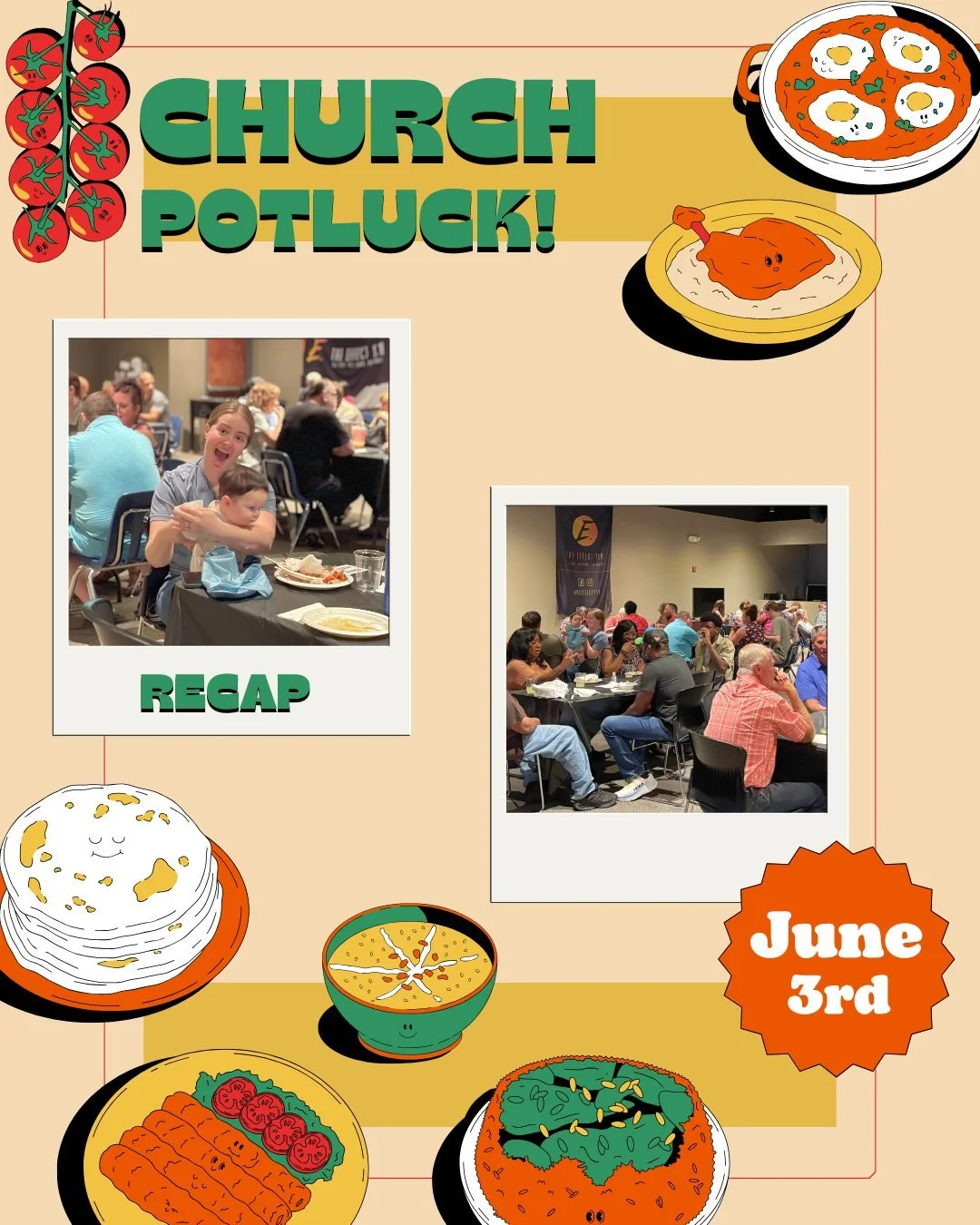 We had a blast at our Church Potluck last night! Ya'll showed up and showed out with fancy cakes, amazing homemade pastas and so much goodness 😋 Maybe that "Goodness" will inspire Pastor Greg for this Sunday... 🤔 #hinthint
His favorite wa