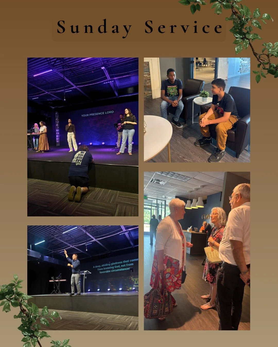 Today we're remembering Sunday service and the words of Jesus: &ldquo;I am the vine; you are the branches. If you remain in me and I in you, you will bear much fruit; apart from me you can do nothing." John 15:5
Take time to reflect today on abi