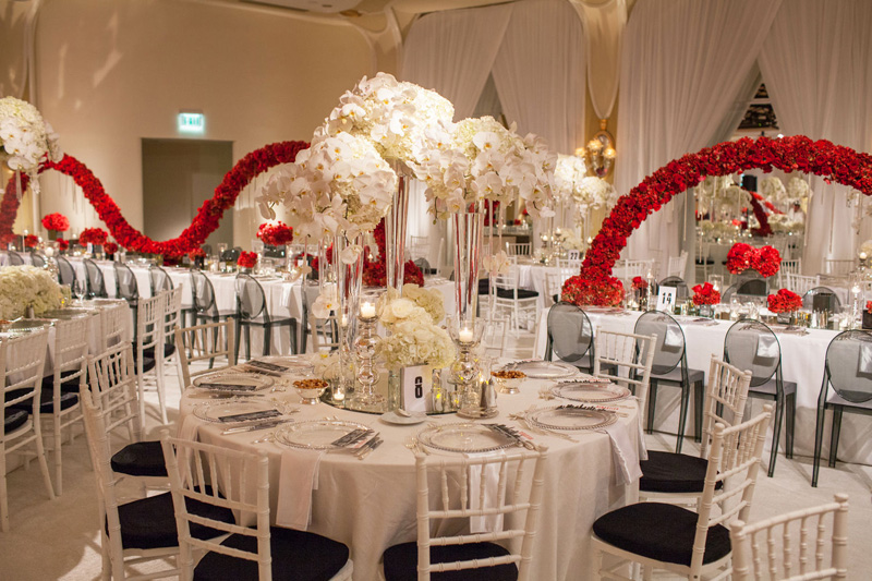 Shawna Yamamoto Floral Design | Mission Impossible Mitzvah at the Beverly Hills Hotel | Red and White _ (4).jpg