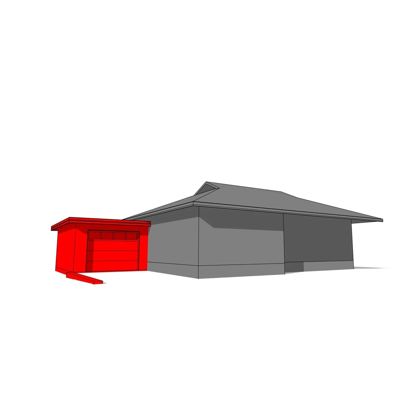 1 Storey Garage Addition to Existing Residence #addition #residence #attachedgarage #architecture #aja #adamjodoinarchitectural #design