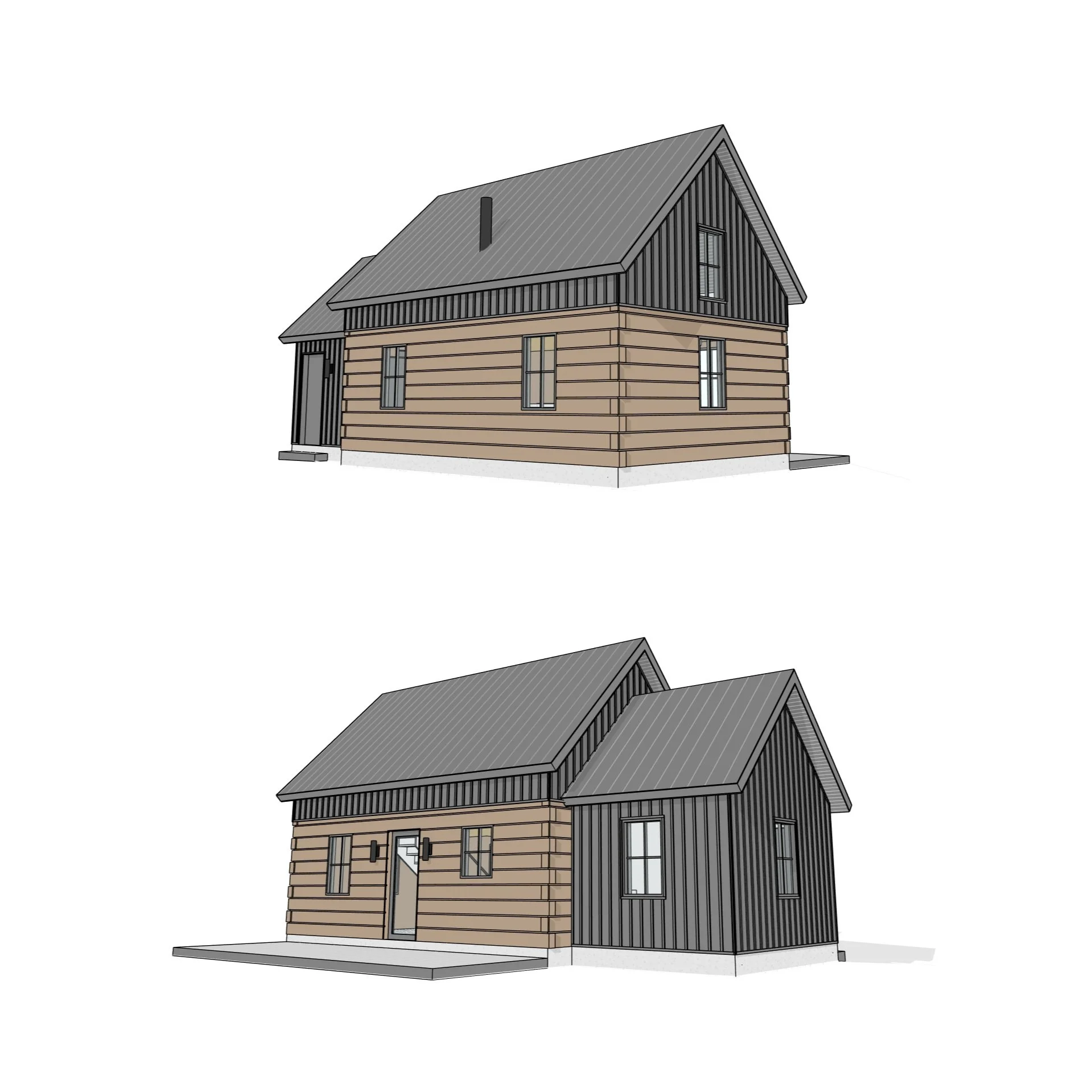 1 Storey Cottage with loft 

#residence #log #cabin #traditional #cottage #loft #timber #rustic #perspective #revit #architecture #aja #adamjodoinarchitectural #design