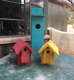Milk Paint Nest Boxes