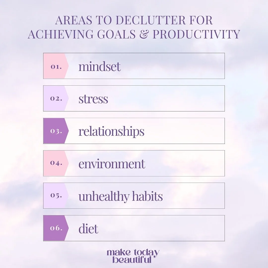 You can become more productive by eliminating your distractions and clutter in your life.

Decluttering and eliminating distractions has been big for me in my current season.

I&rsquo;ve been finding myself distracted more and needing to eliminate ce