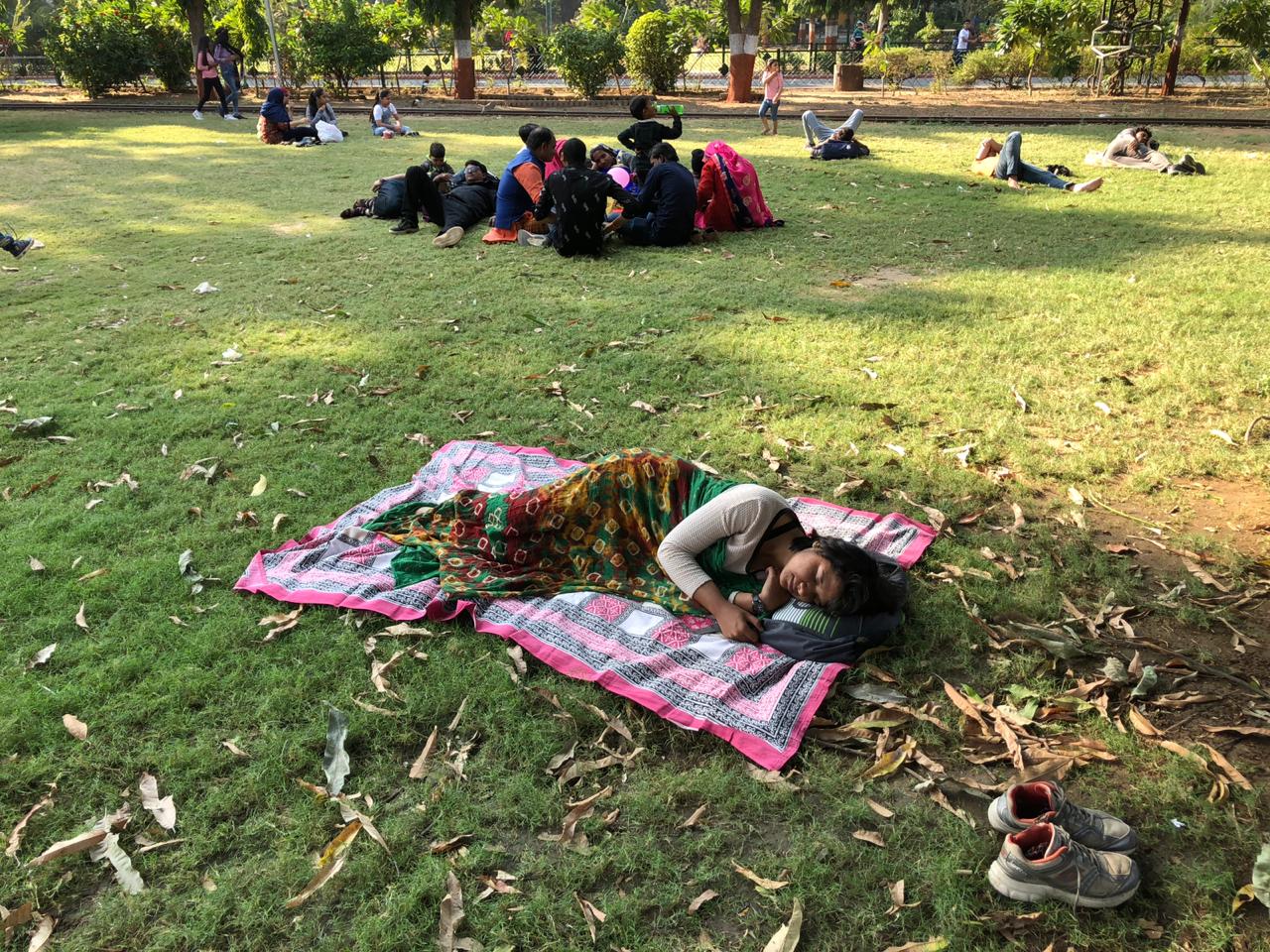 Meet To Sleep 2018, Vadodara , Kamatibag. Action Shero Citizens of Vadodara and members of Olakh Foundation