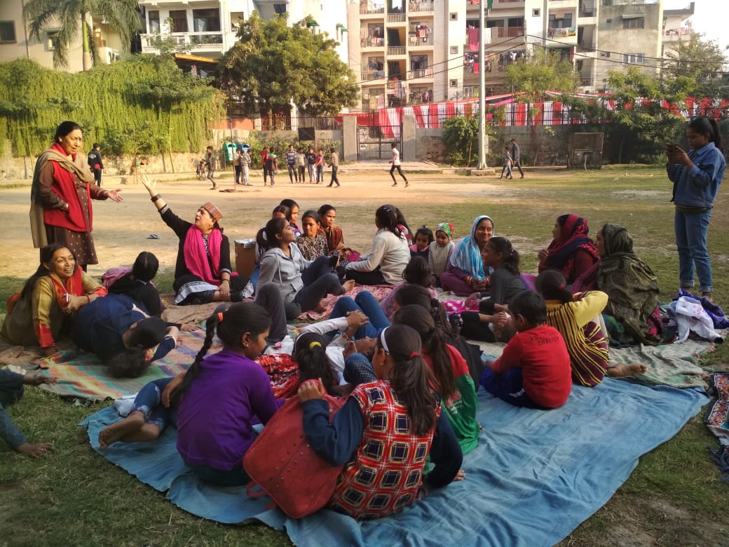 Meet To Sleep (2018) Delhi.  Srijanatmak Manushi Sanstha in association with One Billion Rising Delhi