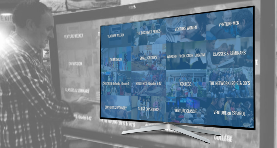 Interactive lobby kiosk