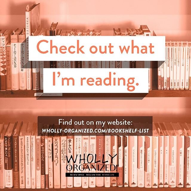 See what&rsquo;s on my bookshelf! www.wholly-organized.com/bookshelf-list 📚 What are you reading?