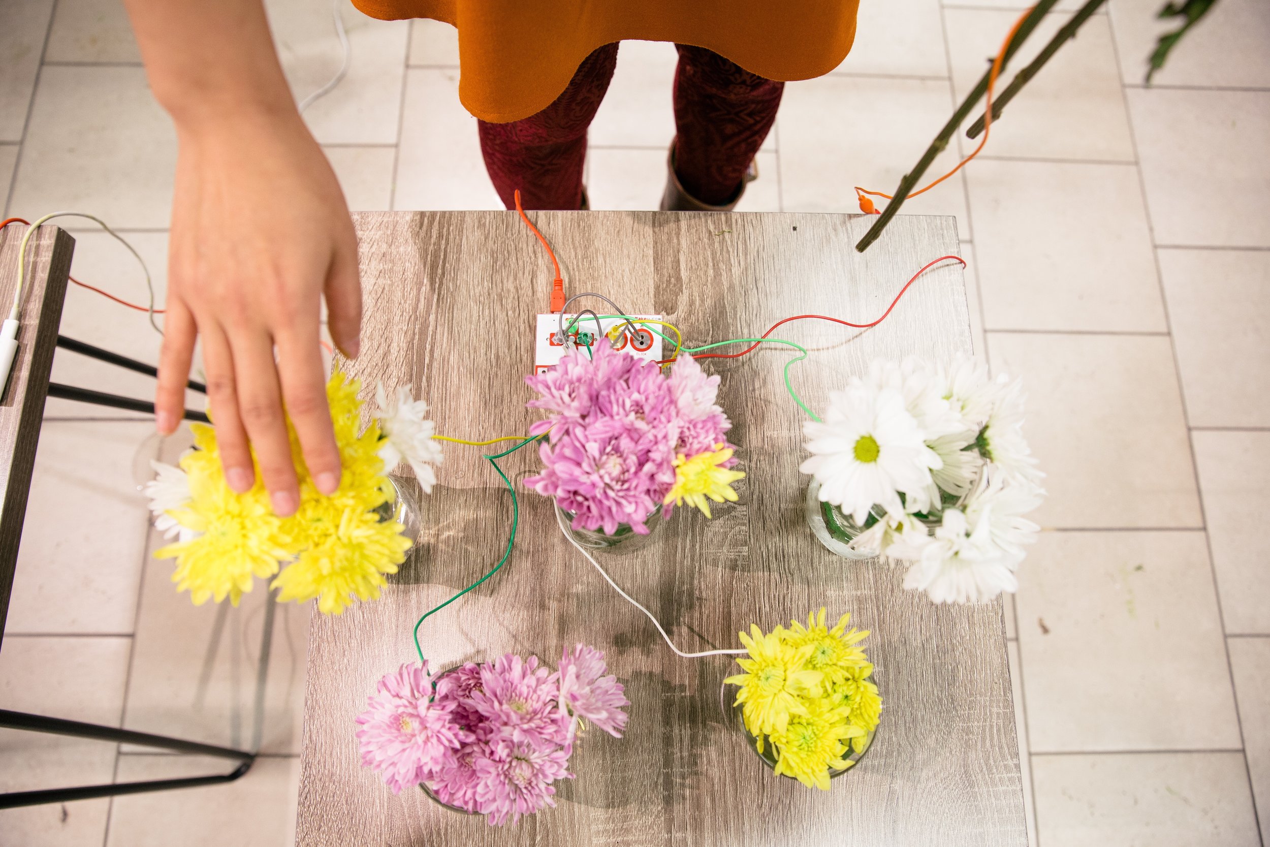 Magical Flower DJ - An Interactive Art and Education Experience 