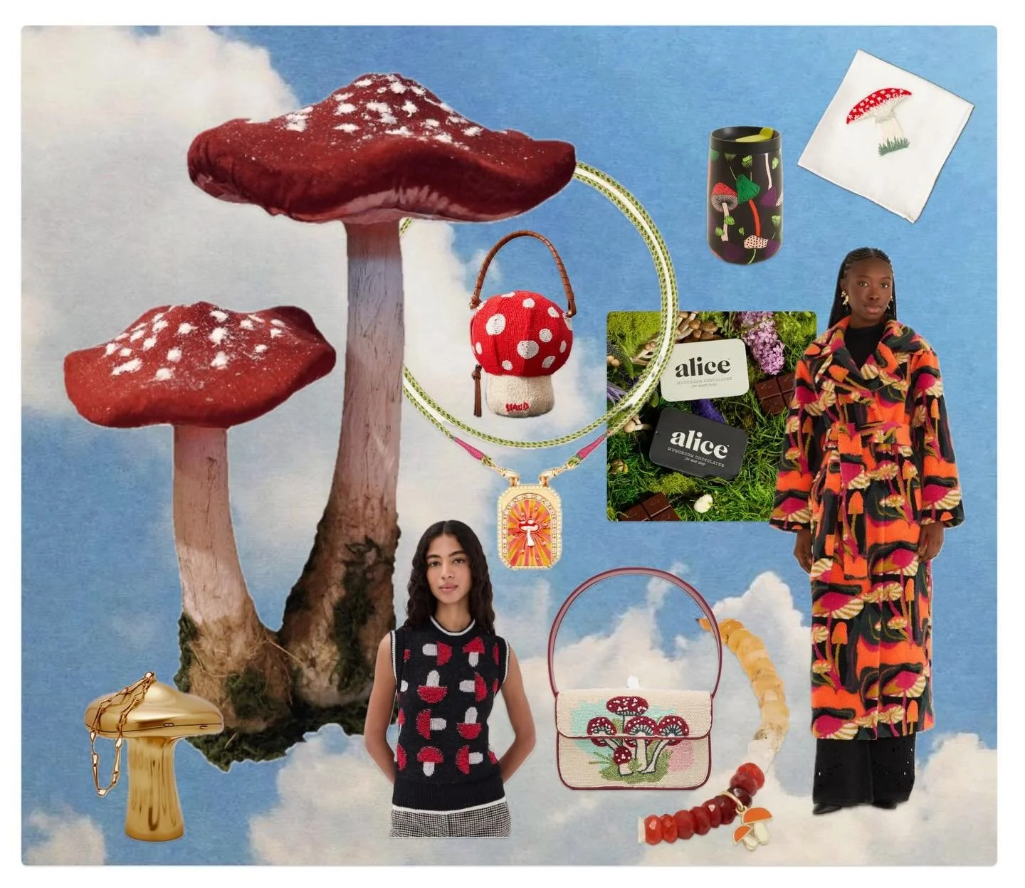 𝐊𝐢𝐭𝐬𝐜𝐡𝐲 &amp; 𝐂𝐨𝐨𝐥 🪡🍄👛 This week&rsquo;s round up for the love of mushrooms and needlepoint, to spring handbags and more. Link in bio to read, subscribe, and share our Substack 🗞️ 🪡🍄👛