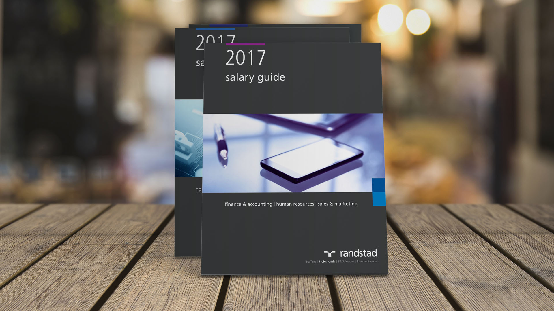 The guides were designed to reach a wide range of users, from hopeful candidates to hiring managers trying to figure out how much to pay new recruits. It was important to focus on the tools of the trade, rather than people in that industry. This would make it easier for the users to see themselves in the roles.