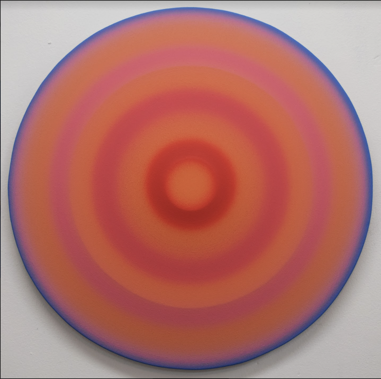 Spin Painting (orange, pink, blue)